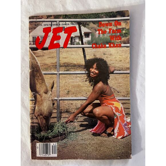 Vintage JET Magazines - October 19, 1978 - Down On The Farm With Chaka Khan - Picture 5 of 5
